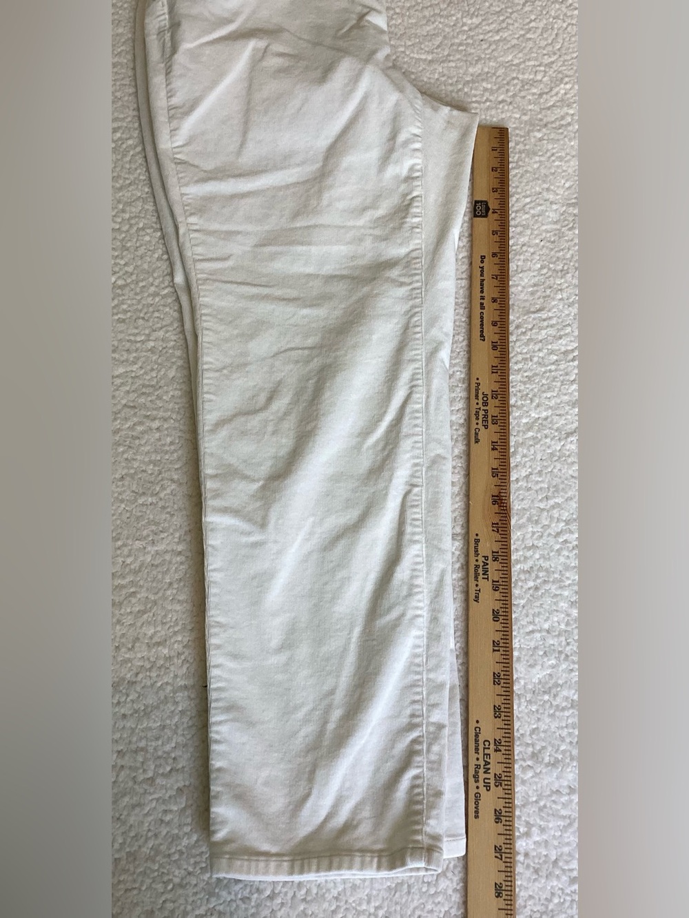 J.Jill Ivory Corduroy Pants XL Straight Leg Quiet Luxury Coastal - Picture 5 of 7